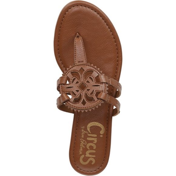 Sam Edelman Shoes - Sam Edelman Circus Canyon Medallion Brown Flat Flip Flop Sandals